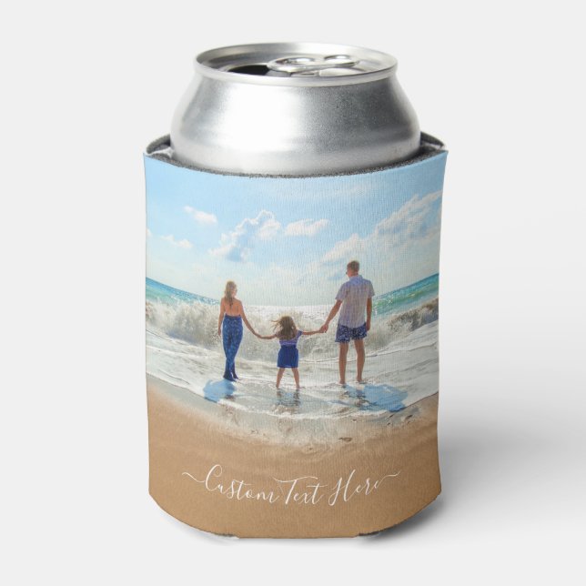 Custom Photo and Text - Family - Your Own Design Can Cooler (Can Front)