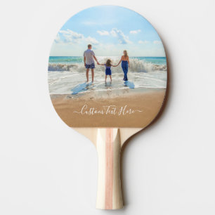 Custom Photo and Text - Family - Your Own Design Ping Pong Paddle