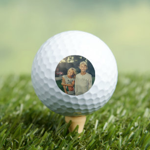 Custom photo and text golf balls
