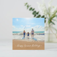 Custom Photo and Text - Happy Summer Holidays -
