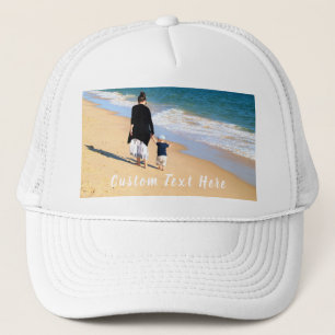 Custom Photo and Text Hat Your Design with MOM