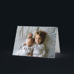 Custom Photo and Text Little Brother Birthday Cute Card<br><div class="desc">Custom Photo and Text Little Brother or Sister Birthday Cute Card</div>