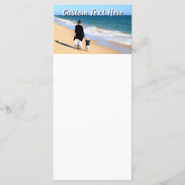Custom Photo and Text Menu Your Own Design (Front)