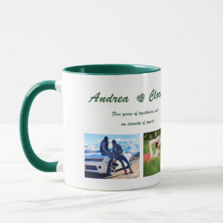 Custom photo and text mug, Personalised photo mug