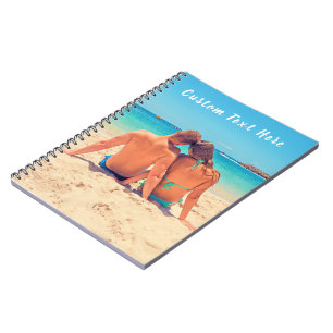 Custom Photo and Text Notebook Personalised Gift