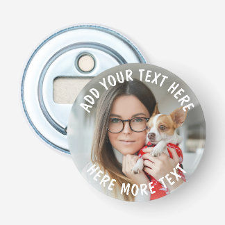 Custom Photo and Text Or Name Bottle Opener