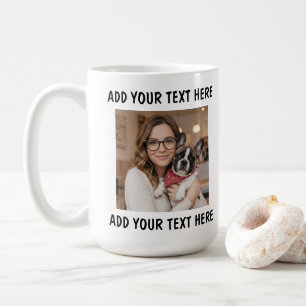 Custom Photo and Text Or Name Coffee Mug