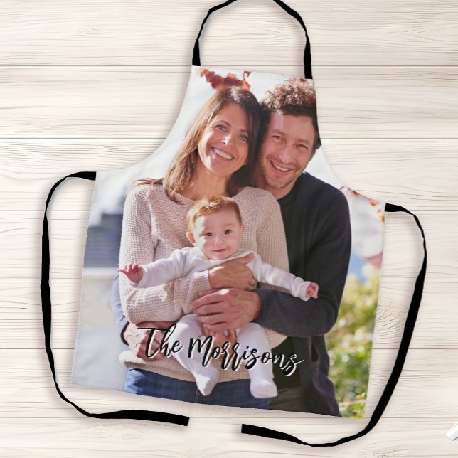 Custom photo and text personalised apron (Creator Uploaded)