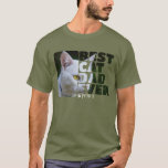 Custom Photo And Text Personalised Best Cat Dad T-Shirt<br><div class="desc">Custom Photo And Text Personalised Best Cat Dad t-shirts from Ricaso  - add your own photograph,  art and text to this customisable shirt  - ideal for father's day or any day</div>
