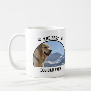 Custom Photo And Text Personalised Best Dog Dad Coffee Mug