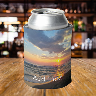 Custom Photo and Text Personalised Can Cooler