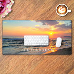 Custom Photo And Text Personalised Desk Mat<br><div class="desc">Upload a photo,  add a name or text,  and easily create your personalised desk mat. You can TRANSFER this DESIGN on other Zazzle products and adjust it to fit most of the Zazzle items. Thank you for choosing our designs and stopping by Standard Studio Designs.</div>