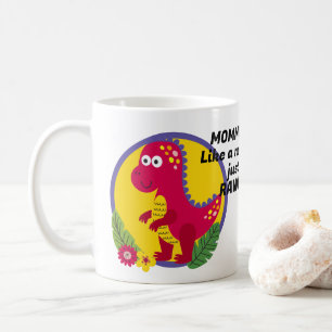 Custom Photo And Text Personalised Dinosaur Coffee Mug