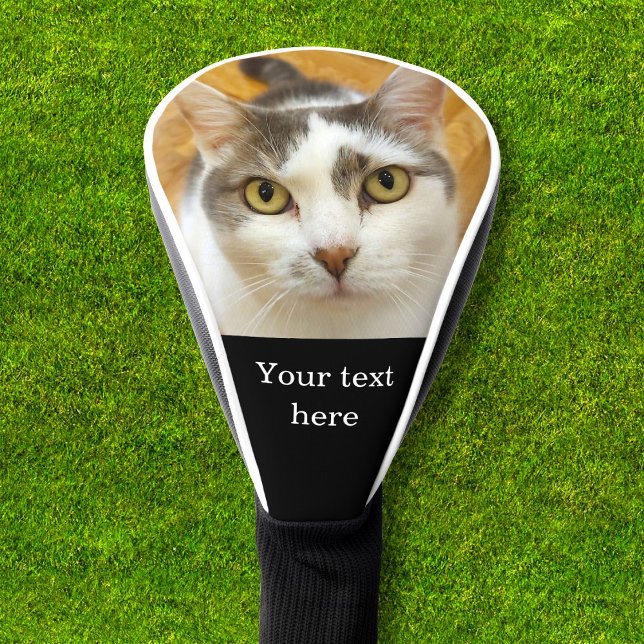 Custom Photo and Text Personalised Golf Head Cover (Creator Uploaded)