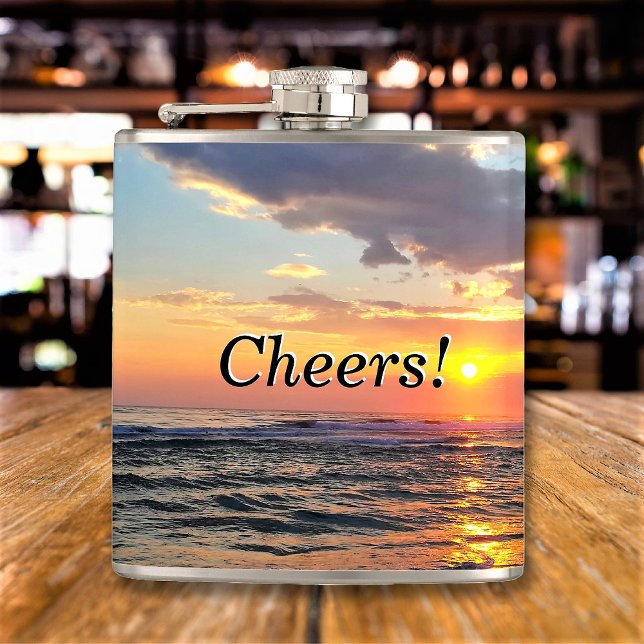 Custom Photo and Text Personalised Hip Flask (Creator Uploaded)