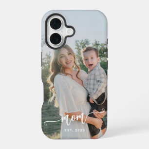 Custom photo and text personalised iPhone 16 case