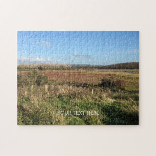 Custom Photo And Text Personalised Irish Landscape Jigsaw Puzzle