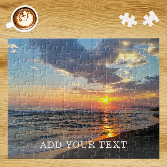 Custom Photo and Text Personalised Jigsaw Puzzle (Creator Uploaded)