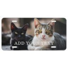 Custom Photo and Text Personalised License Plate