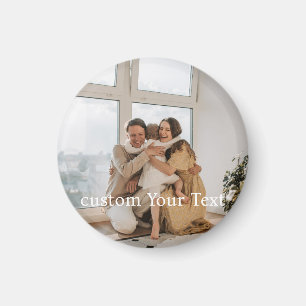Custom photo and text Personalised Magnet