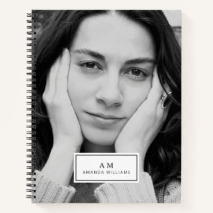 Custom Photo and Text Personalised Notebook