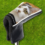 Custom Photo and Text Personalised Putter Golf Head Cover<br><div class="desc">Upload a photo, add a name or text, and easily create your personalised golf head cover. Click CUSTOMIZE to change the text colour. You can TRANSFER this DESIGN on other Zazzle products and adjust it to fit most of the Zazzle items. Standard Studio designs are made in high-resolution vector graphics...</div>