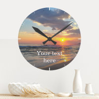 Custom Photo And Text Personalised Wall Clock