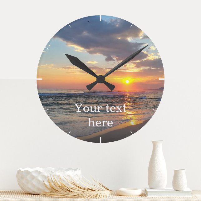 Custom Photo And Text Personalised Wall Clock (Creator Uploaded)