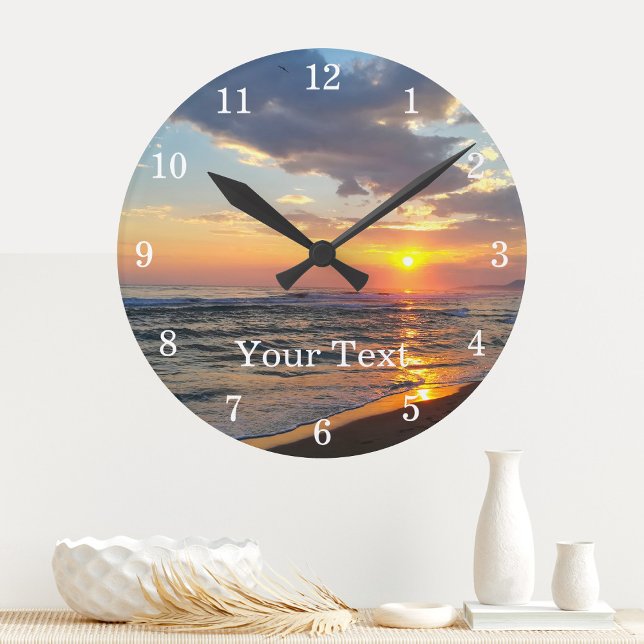 Custom Photo And Text Personalised Wall Clock (Creator Uploaded)