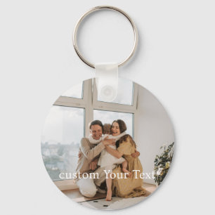 Custom photo and text Personalized Key Ring
