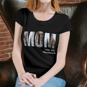 Custom Photo And Text Personalized Mom T-Shirt