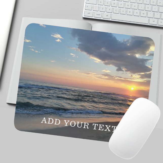 Custom Photo and Text Personalized Mousepad (Creator Uploaded)