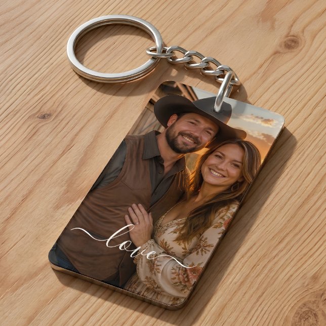 Custom Photo and Text Photo Collage Key Ring (Creator Uploaded)