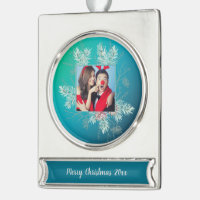 Custom Photo and Text Pinecone Evergreen Frame