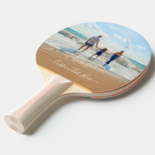 Custom Photo and Text Ping Pong Paddles - Vacation