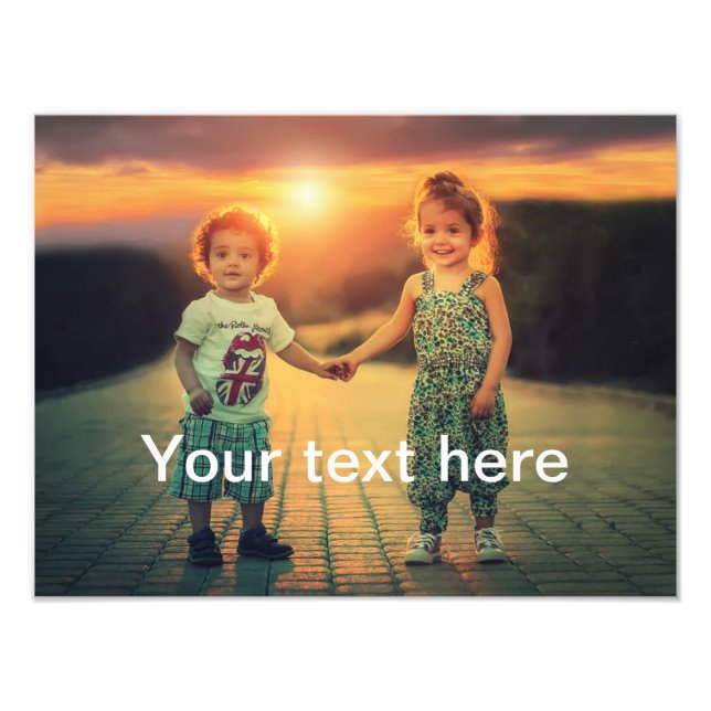 Custom Photo and Text Print (Front)