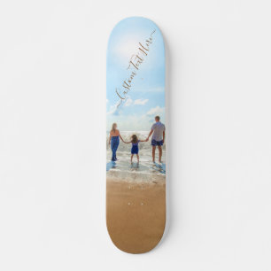 Custom Photo and Text Skateboard Your Own Design