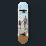 Custom Photo and Text Skateboard Your Own Design<br><div class="desc">Custom Photo and Text - Unique Your Own Design -  Personalised Family / Friends or Personal Gift - Add Your Text and Photo - Resize and move elements with customisation tool !</div>