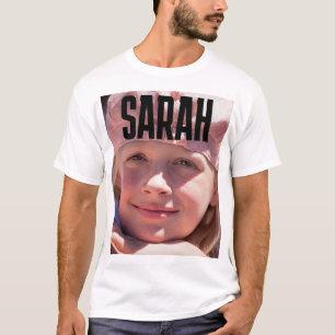 CUSTOM PHOTO AND TEXT T-SHIRT