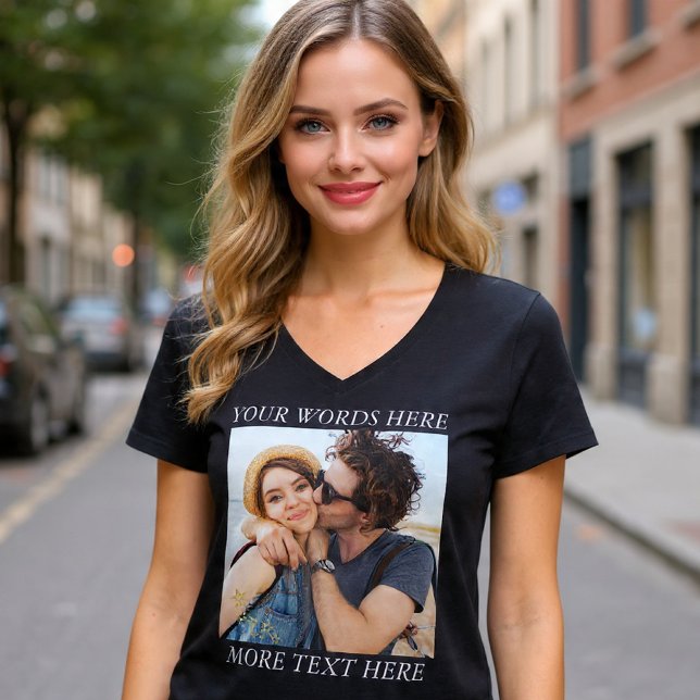 Custom Photo and Text T-Shirt (Creator Uploaded)