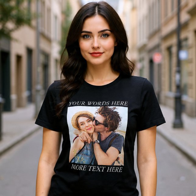 Custom Photo and Text Tri-Blend Shirt (Creator Uploaded)