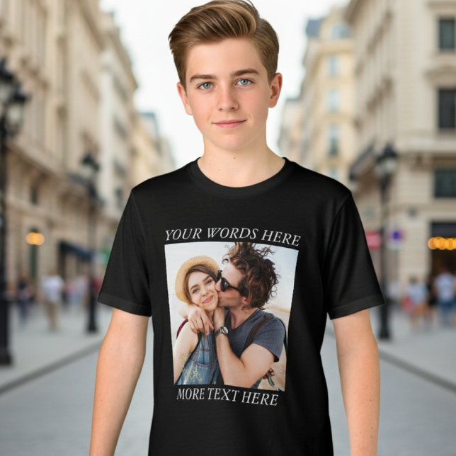 Custom Photo and Text Tri-Blend Shirt (Creator Uploaded)