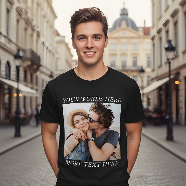 Custom Photo and Text Tri-Blend Shirt (Creator Uploaded)