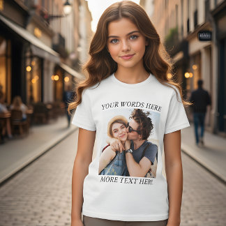 Custom Photo and Text Tri-Blend Shirt