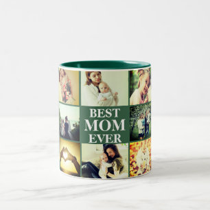 Custom photo and text Two-Tone coffee mug