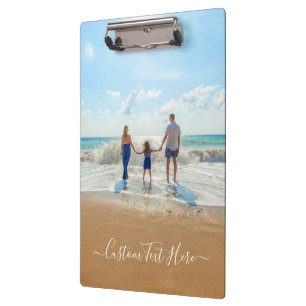 Custom Photo and Text - Unique Your Own Design -   Clipboard