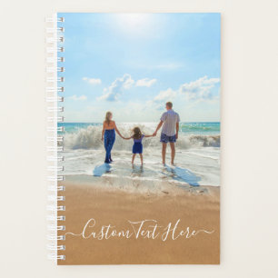 Custom Photo and Text - Unique Your Own Design - Planner