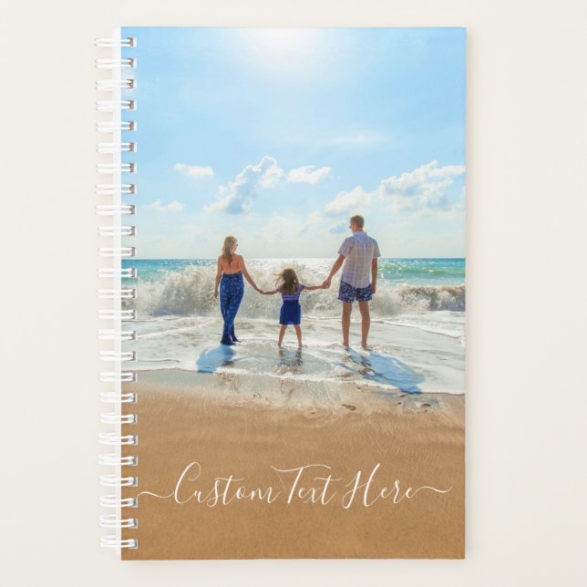Custom Photo and Text - Unique Your Own Design -   Planner (Front)