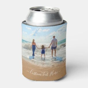 Custom Photo and Text - Your Design - Best Family  Can Cooler