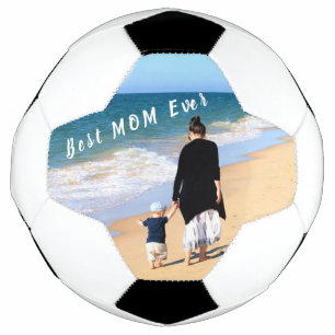 Custom Photo and Text  Your Design - Best MOM Ever Football